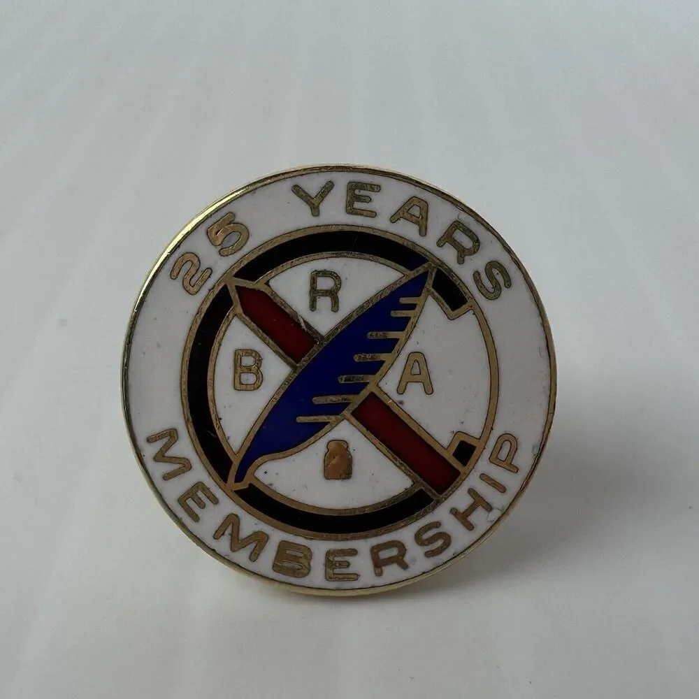 BRA 25 Year Membership Lapel Pin Brotherhood of Railway Workers Union
